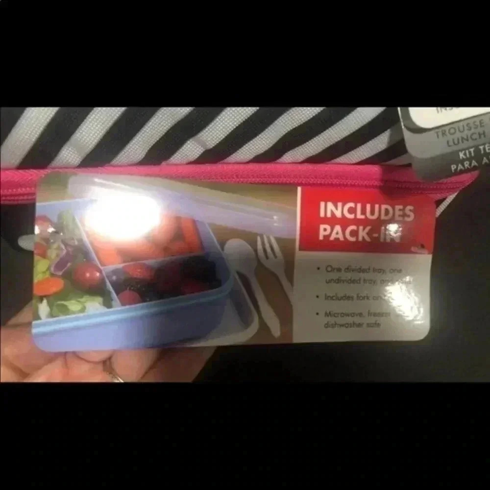 Thermos Brand new lunch‎ box with bento type box and utensils. - Picture 2 of 4